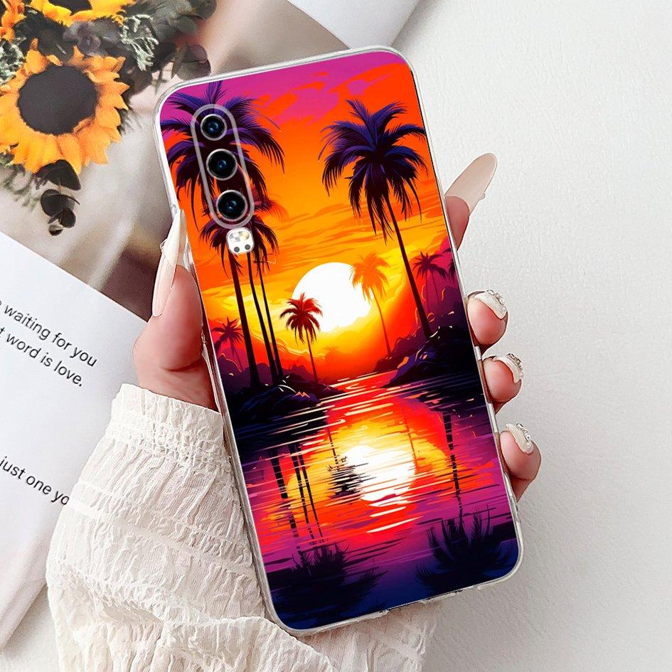 For Huawei P30 Case ELE-L29 ELE-L09 Cover New Cool Cartoon Lion Bow Carp Soft Silicone Phone Case On Huawei P30 Pro VOG-L29 Capa