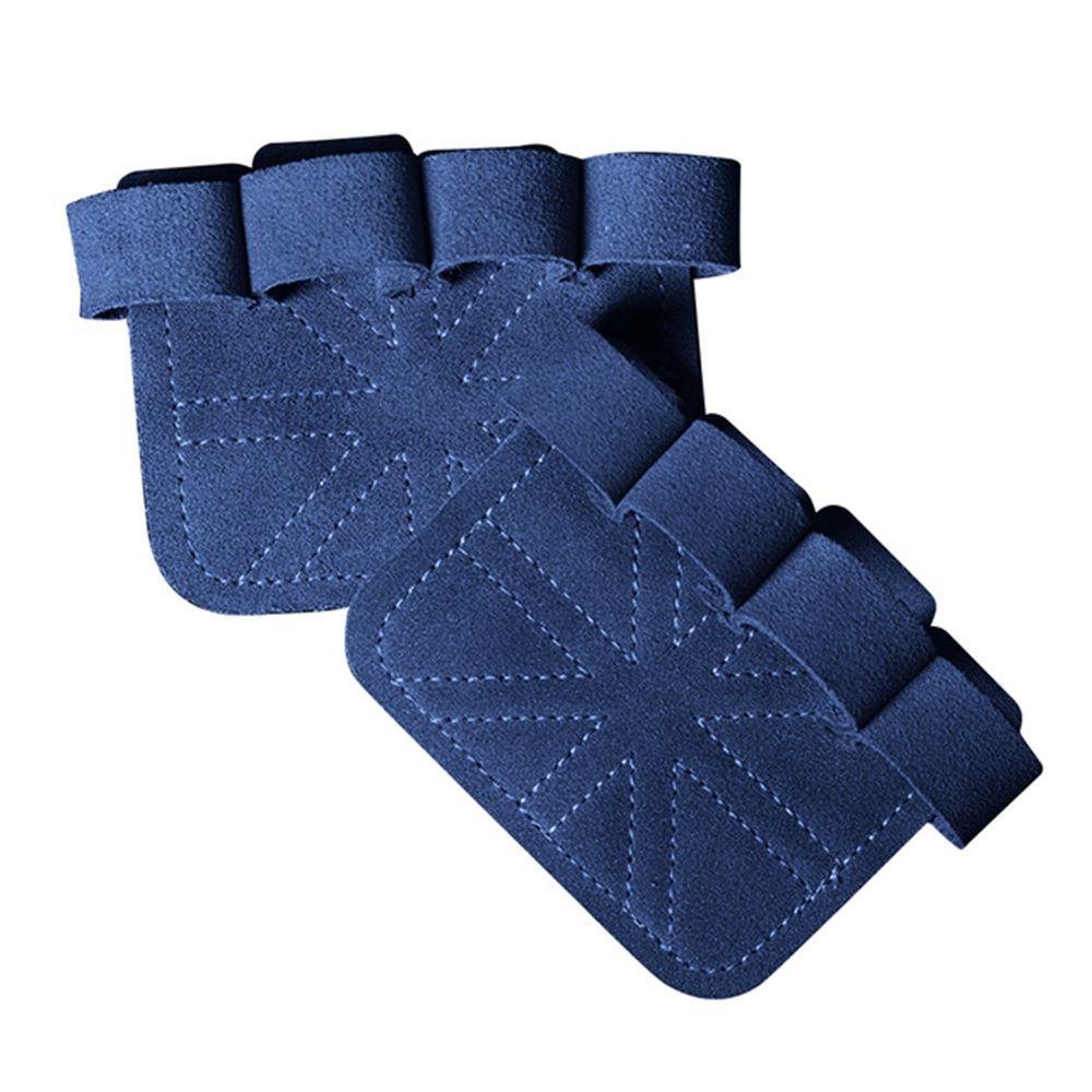 

Перчатки без пальцев для тренировок на турнике, перчатки для защиты рук в спортзале, перчатки для захвата рук темно-синий