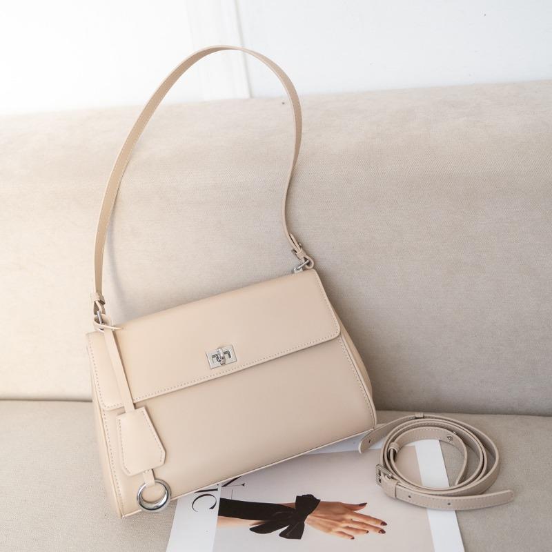 Lockstitch Small Square Bag, Single-shoulder Armpit Bag, Large-capacity Tote Bag, Women's Bag