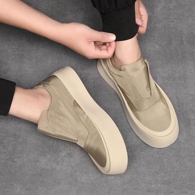 Zapatos de Lona Transpirables para Hombre 2024, Suela Gruesa, Zapatillas Casuales de Verano a la Moda