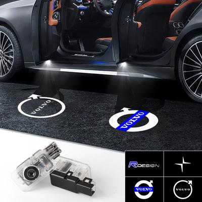 2Pcs HD Car Led Door Projector Lamp Welcome Light For Rdesign V40 V60 S60 S90 XC60 S40 XC40 XC90 Car Accessories