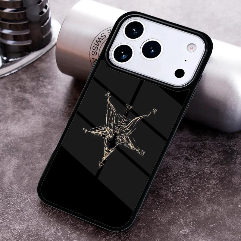 Satanic scary skull Phone Case For iPhone 17,16e,15,14,13,12,11,Mini,Pro,MAX soft Silicone Cover