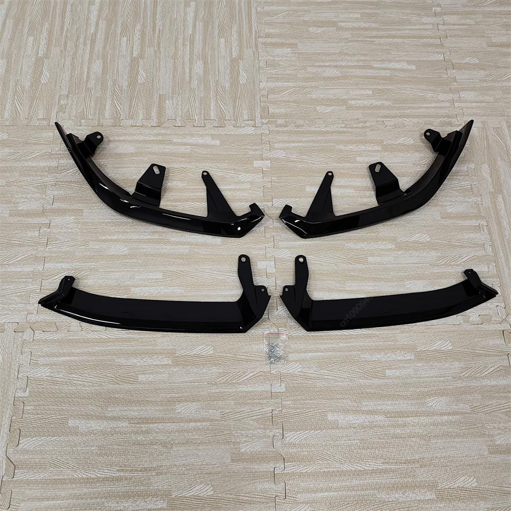 

4Pcs Car Front Bumper Lip Spoiler Splitter Diffuser For BMW G60 G61 520i 520d 530e 550e i5 M60 M-Sport 2023-2025 Bodykit Tuning