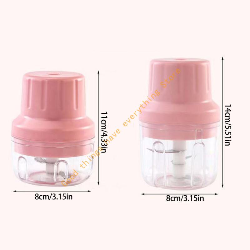 Electric Garlic Mincer USB Rechargeable Chopper Accessories Kitchen Gadget 55KF