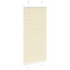 VidaXL Store plissé crème 65x150 cm largeur du tissu 64,4 cm polyester, store plissé de fenêtre, store accordéon, store 4015289