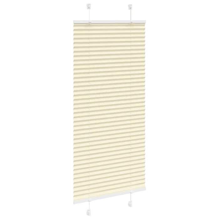 VidaXL Store Plissé Crème 65x150 Cm Largeur Du Tissu 64,4 Cm Polyester, Store Plissé De Fenêtre, Store Accordéon, Store 4015289
