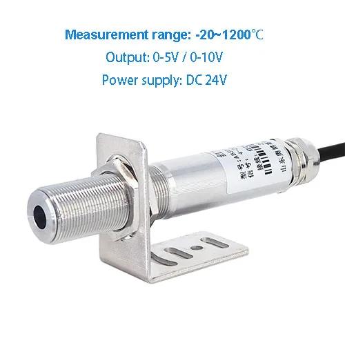 On-line infrared thermometer temperature sensor transmitter non-contact industrial temperature measurement 4-20mA0-5VRS485
