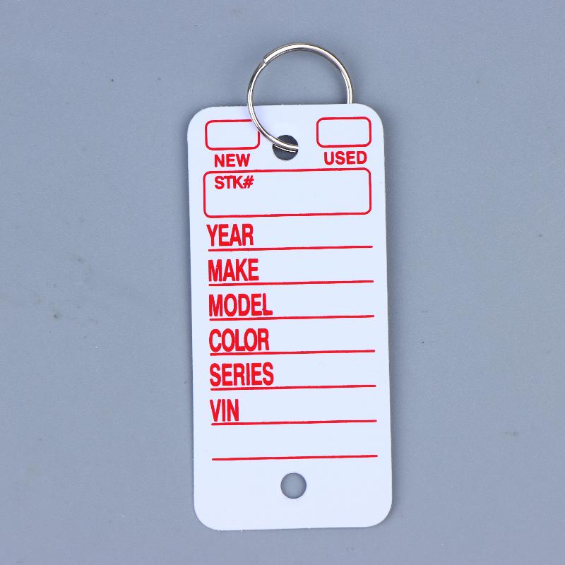 Unique 10PCS Card-shaped DIY Keychains for Cars Pet Name Identification Tags and Fashion Bag Charms for Everyday