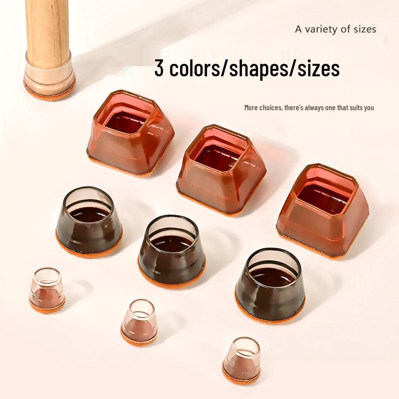 Durable Silicone Non-Slip Chair Leg Covers with Noise Reduction & Thickened Edge