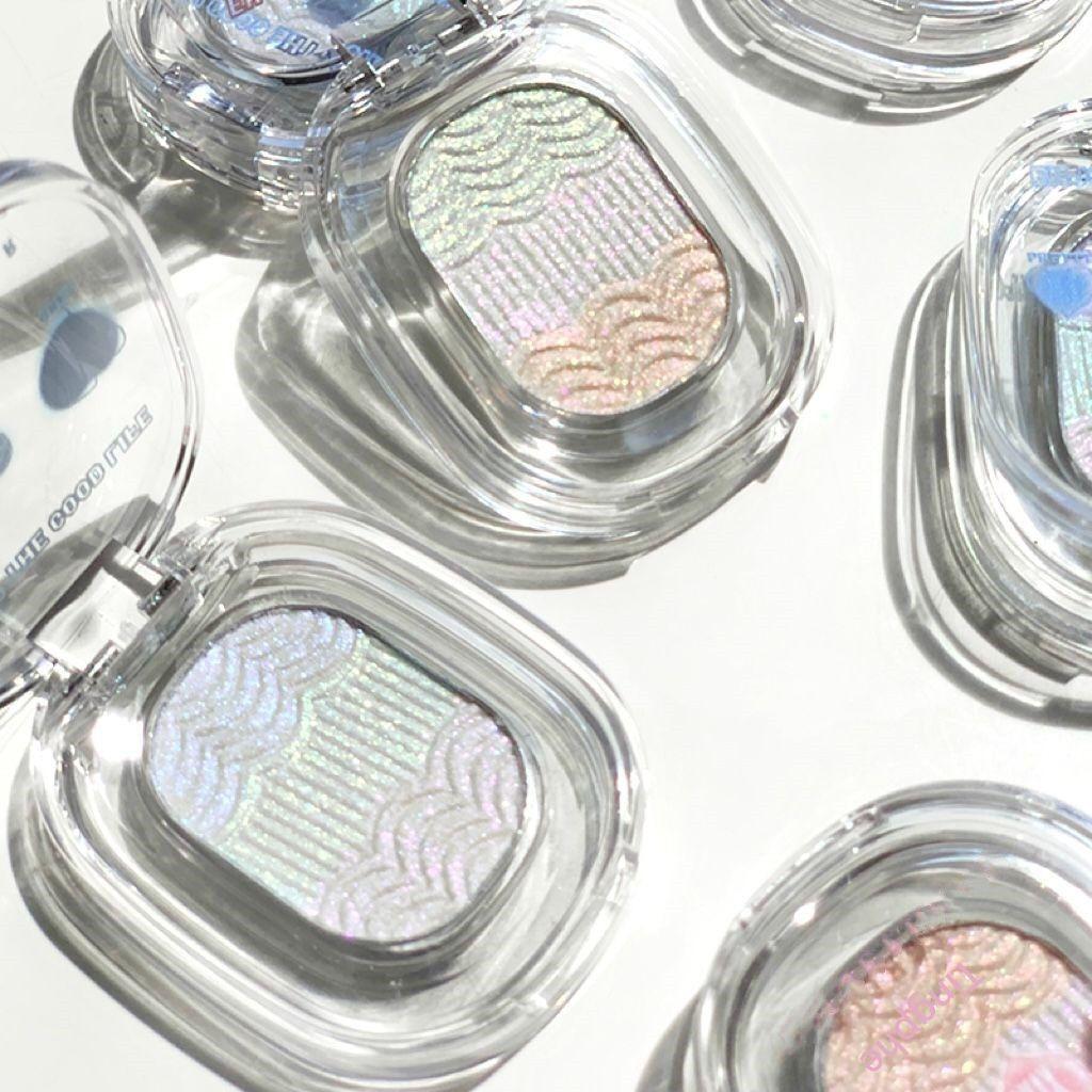 Chamäleon-Glitzer-Lidschatten-Highlighter Kartoffelpüree Hochglanz Glänzender Kristall Aufhellender Bronzer Highlighter Makeup Wasserdicht