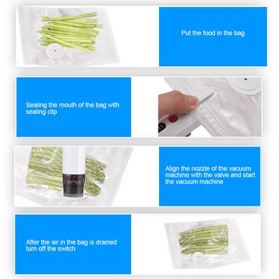 Handheld Vacuum Sealer Machine Portable USB Charging Cordless 2-in-1 Manual Handheld Vacuum Pump