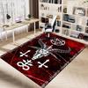 1PC Baphomet Barbed Wire Anti-slip carpet, suitable for Office, bedroomand playrooms. It can also be used as a sofa footrest cover-W60