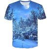 Sommer Rundhals bedrucktes Kurzarm Freizeit-Top Herren Damen T-Shirt