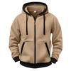 Men S Autumn Winter Thick Hooded Zip Up Casual Sweatshirt