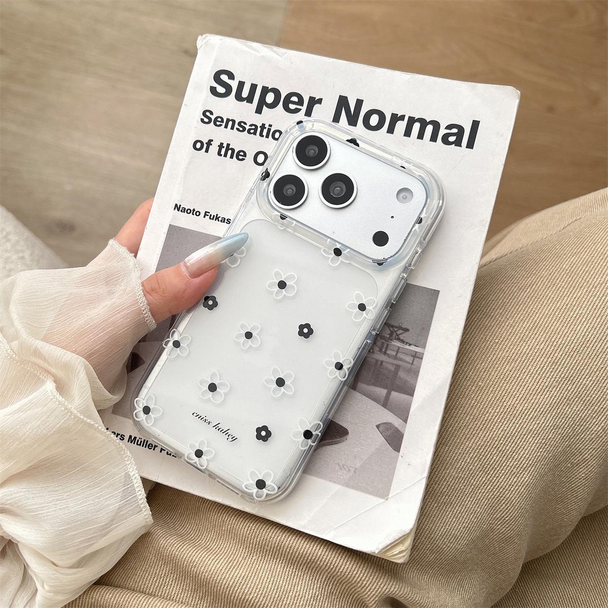 Double-Layer Floral iPhone 15 Pro Max Case - Drop-Proof Full Coverage iPhone 15
