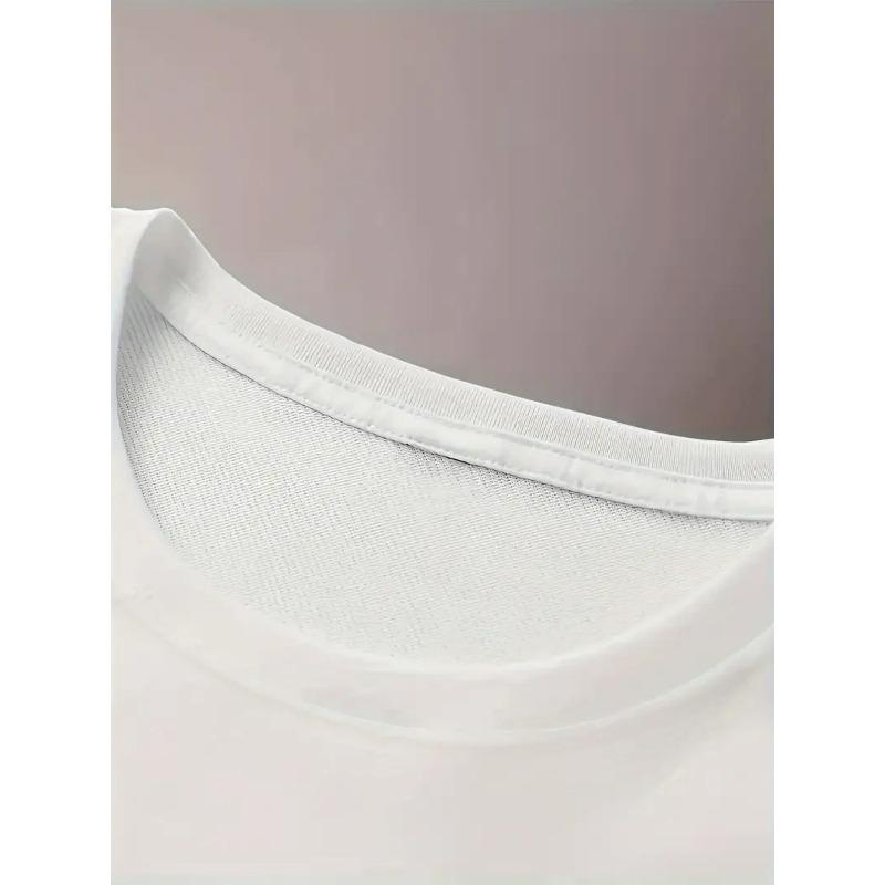 European Sizes New Summer Men'S Casual T-Shirt with Ribbed Round Neck And Short Sleeves