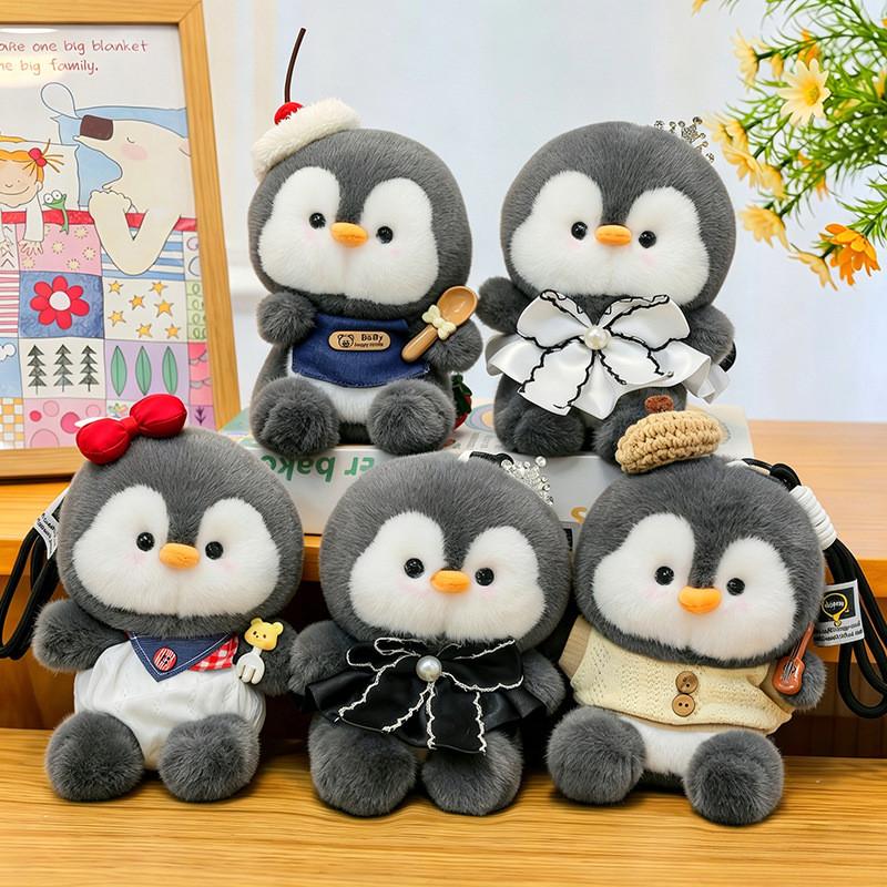 Cute Penguin Plush Keychain With Cartoon Design For Kids Gift And Ocean Aquarium Decor