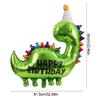 Green Dinosaur Foil Balloons Happy Birthday Print Cartoon Balloon Kids Favors Toy Gift Boy Girl Jungle Party Decoration Supplies