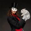 A25F-DIY Blank White Cat Masks 10PCS Therian Masks Halloween Mask Animal Half Facemasks Masquerade Cosplay Party