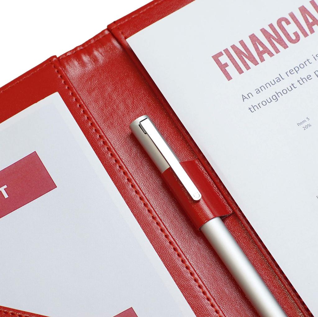 A4 Klemmbrettordner PU-Leder Besprechungsblock Klemme Schreibtischunterlage Unterschrift A4 Dokumentenmappe für Vertrag Bürobedarf Mappe, Zweifachmappe, Mappe,