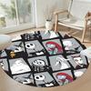 Nightmare Before Christmas Round Carpet Suitable for Decorate room Dormitory Study room Living Rooms Anti-slip Round Rug Office home decor