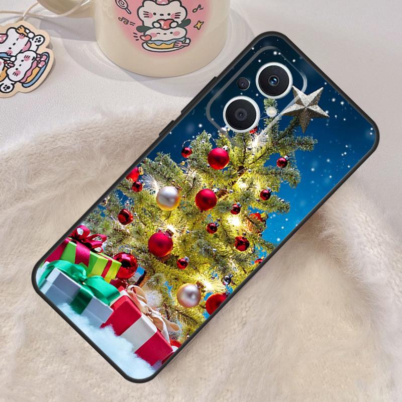 Merry Christmas Tree Case For OPPO Reno 5 Lite 4 6 7 8 10 Pro 8T 4Z 5Z OPPO Find X3 Lite X2 Neo X5 X6 Pro Cover