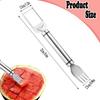 2 in 1 Watermelon Fork Slicer Stainless Steel Windmill Watermelon Cutter Artifact Salad Fruit Slicer Cutter Tool Useful Tool
