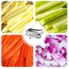 French Fry Cutter Stainless Steel Potato Chip Cutter with No-Slip Suction Base Versatile Vegetable Slicer for Potatoes Carrots Cucumbers