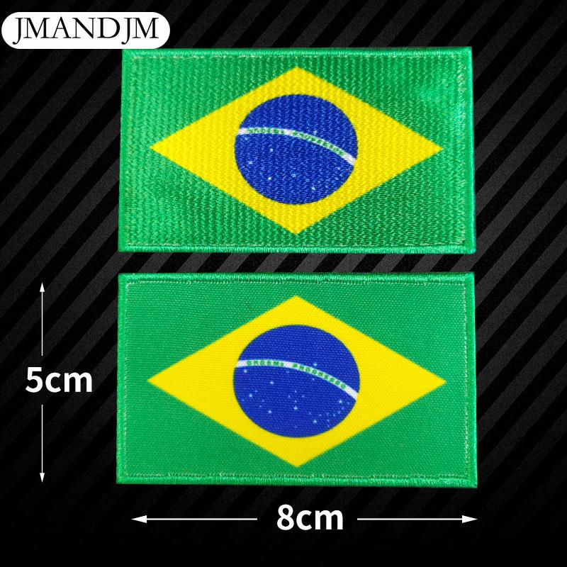 5 Stück Weltflagge Stickerei Stoffaufkleber Armband Klettverschluss DIY Aufnäher Stickerei Stoffaufkleber