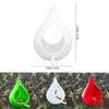 Plastic Bird Feeder House Raindrop Shaped Feeding Station Rainproof Bird Habitat  Outdoor