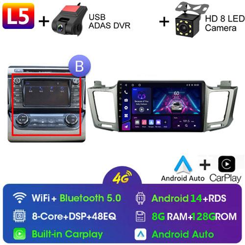 For Toyota RAV4 Rav 4 XA40 2012 - 2018 Android Car Radio Multimidia Video Player Navigation GPS Carplay Touch Screen Auto Stereo