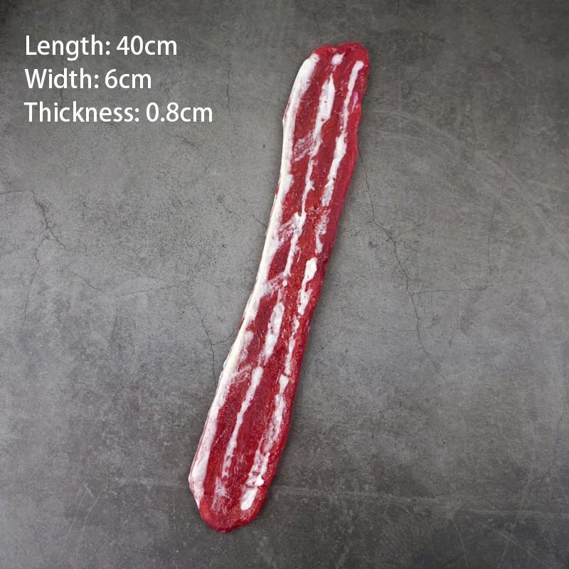 1PC Fake Food Meat Restaurant Store Shop Decor Artificial Food Fake Beef Chops Artificial Meat Meat Model Decor Props