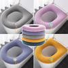 Bathroom Seat With Handle, Washable Toilet Soft Winter Warm Cushion Pad Cushion O-Shaped Toilet Seat Bidet Cover