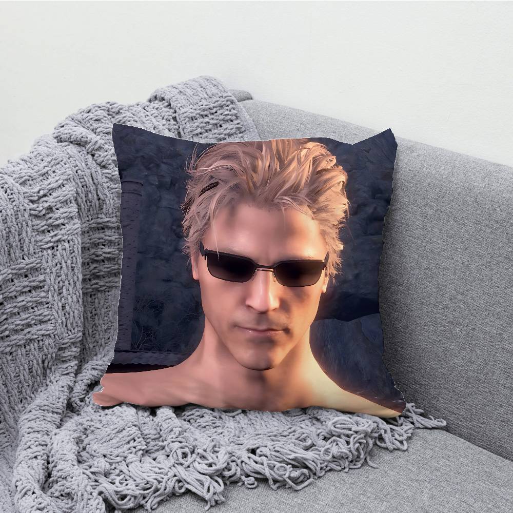 A-Albert W-Wesker Pillow Case Print Polyester Fiber 40X40 cm Home Sofa Throw Cushion Cover Decoration