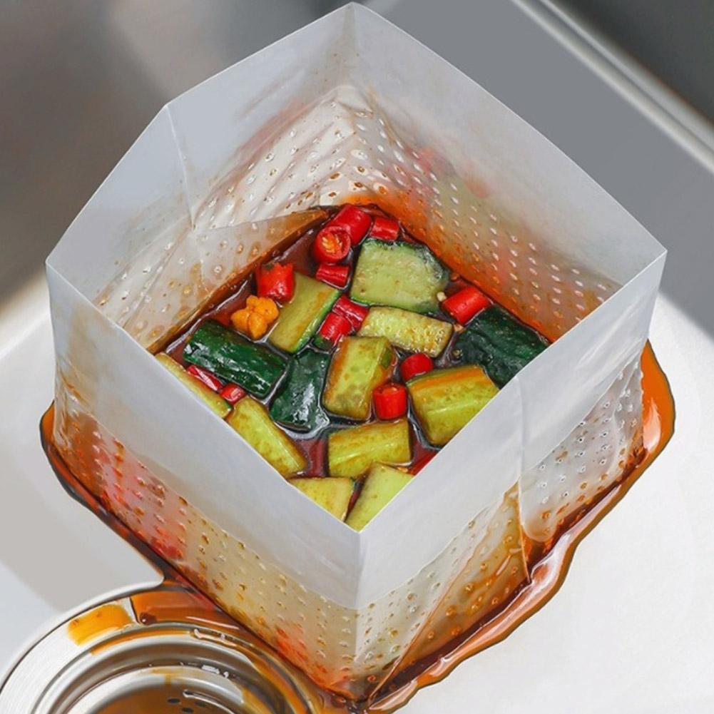 30p Self-supporting Sink Drain Garbage Bags Disposable Disposable Waste Pouch For Leftover Bag A1R6