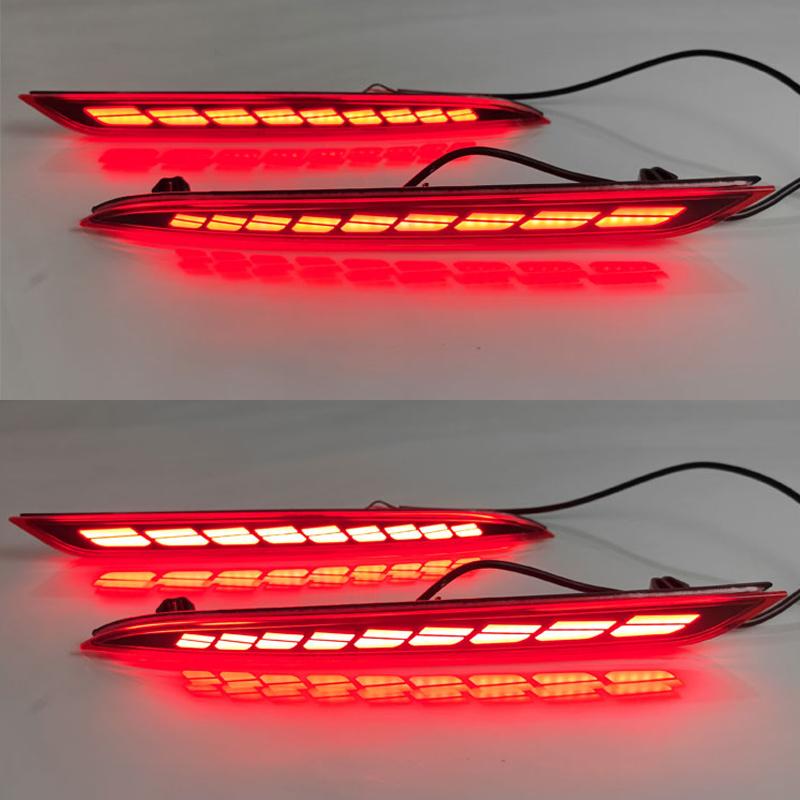 DinCh LED Rear Foglight For Geely EX2 Rear Bumper Foglight Foglamp Fog Light Fog Lamp Brake Lights
