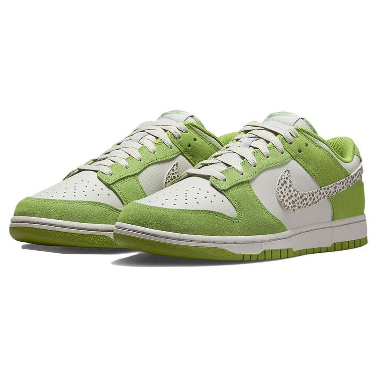 Nike Dunk Low Safari Swoosh - Chlorophyll Men Sneakers Green Cave-Stone Light-Iron-Ore DR0156-300