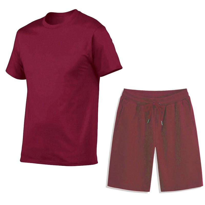 Herren Sommer Sport Freizeit Set: T-Shirt & Shorts für Fitness & Laufen