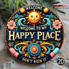 D Flat Pc Vintage Round Welcome Sign Dont Ruin It Wall Decor  Suitable for Patios Porches Garages Wreath Centers Do