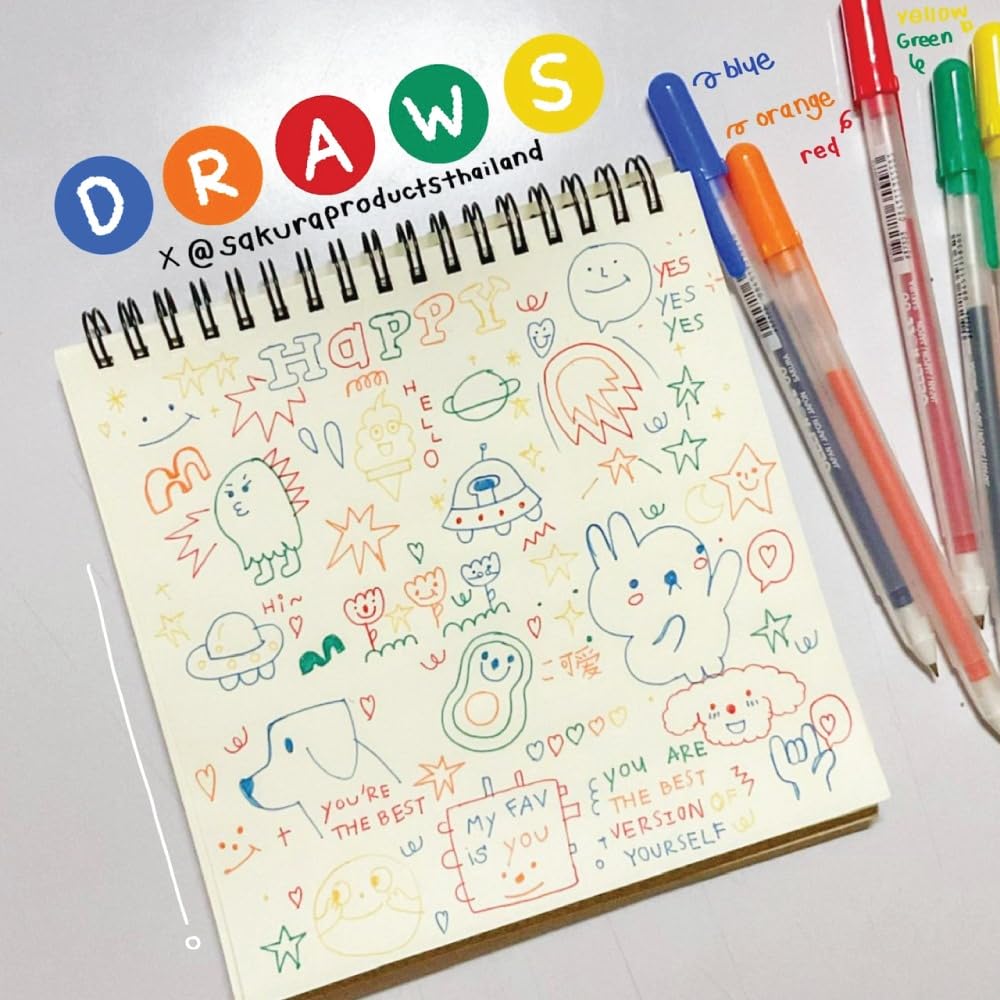 Sakura SAKURA Gelly Roll Classic Gel Ink Cray-Pas Pens, 12-Piece Set, XPGB-12ML