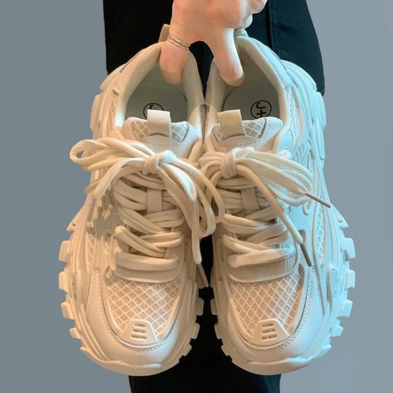 New Summer Versatile Retro Shoes Women's Mesh Breathable Casual Shoes Platform Sports Shoes