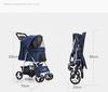 2025 Pet Dog Stroller Cats Baby Stroller Detachable One-shoulder Handbag Portable Breathable Dog Cat Trolley Pet Carrier Bag