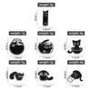 7Pcs/Set Cute Cat Enamel Pins Custom Black Kitten Terrarium Badge On Backpack Lapel Brooches Animal Jewelry Gift For Kid Friends