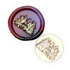 10Pcs Embossed Seal Stamp Head Scrapbooking Stamp Head for Appreciation Card Invitations Envelope Embellishment