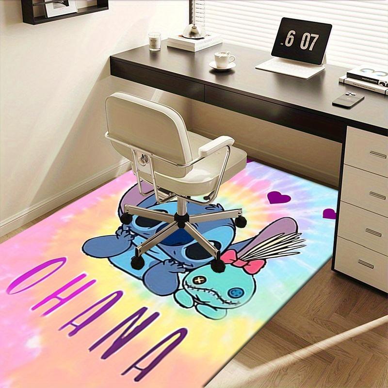 Office Rug Stitch, Ohana theme 3D Printed Anti-Slip Rug-Machine Washable for Living Room