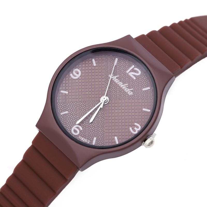 Candy Color Silicone Tape Women'S Watch Small Fresh And Fashionable Student Quartz Watch Women