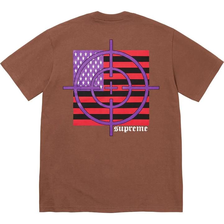 Supreme Target Tee Brown L