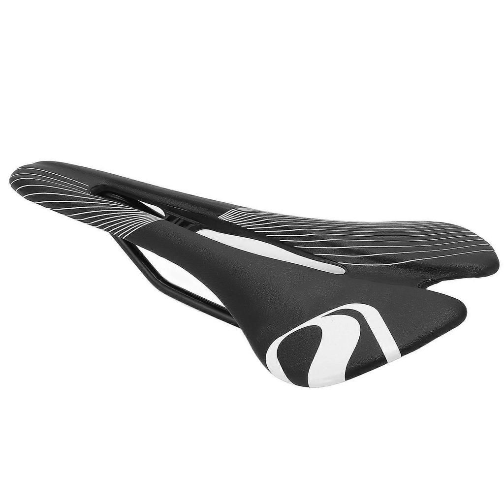 ZTTO Bicycle Saddle Waterproof Road Bike Cushion Breathable Hollow Cycling Racing Saddle(Black White )