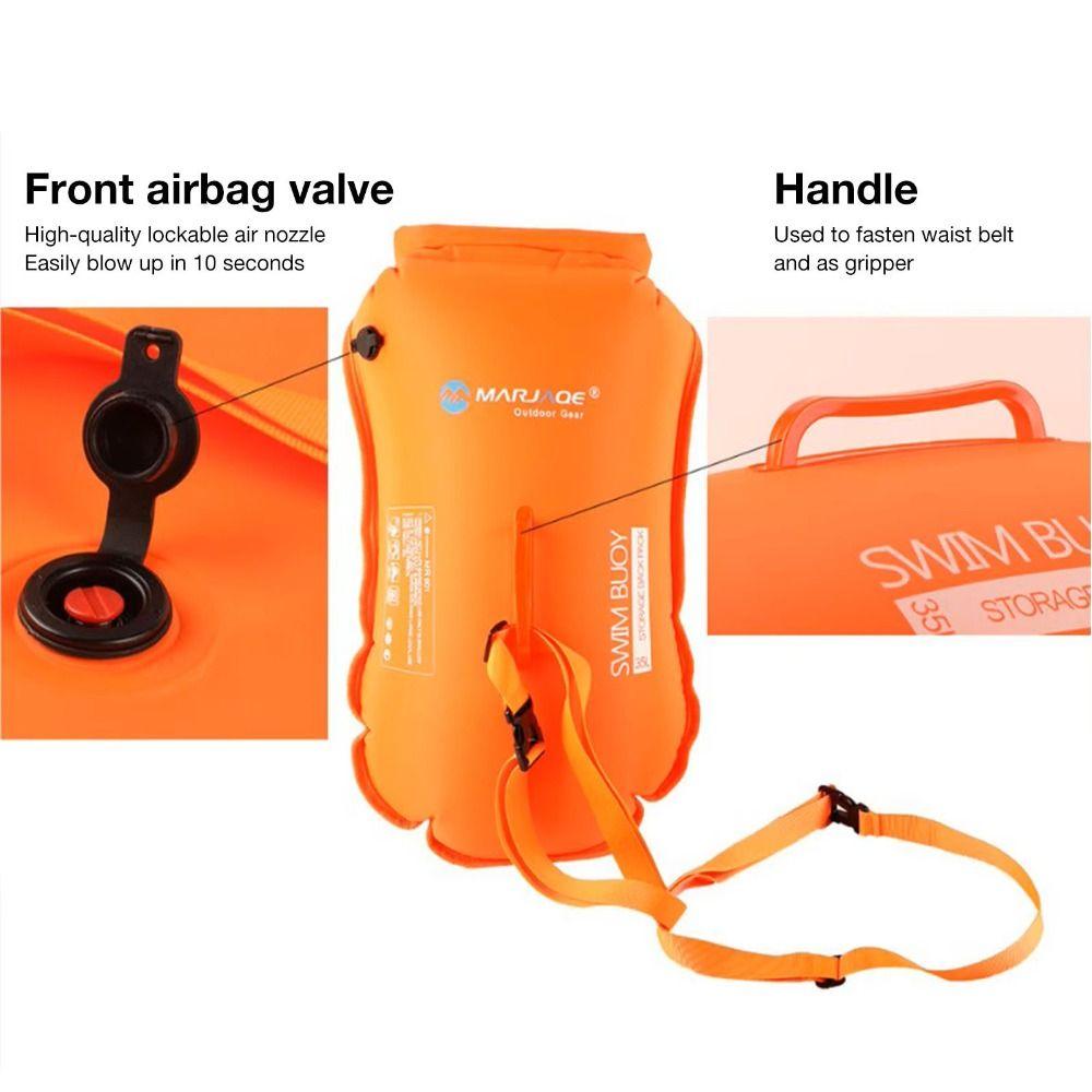 Drift Buoy Backpack Swimming Bag Thickened Swimming Buoy Bag Float Water Buoyancy Bag  Diving