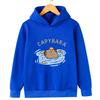 Cute Capybara Cartoon Print Design Kawaii Children's Clothes for Autumn and Winter Warm Pullovers for Girls Boys